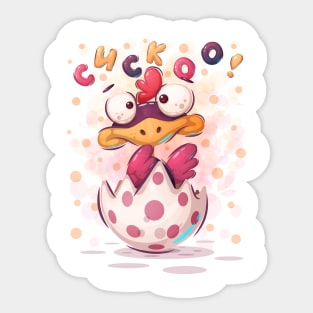 Cuckoo bird Sticker